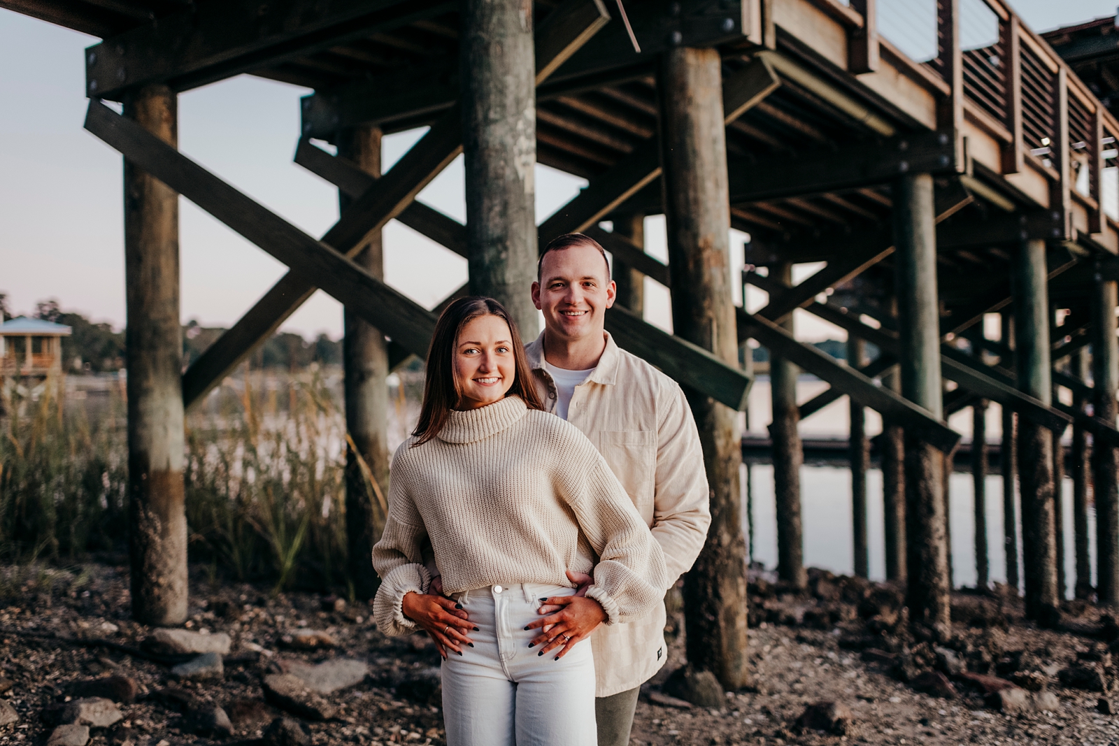 Engagement Photos on pier