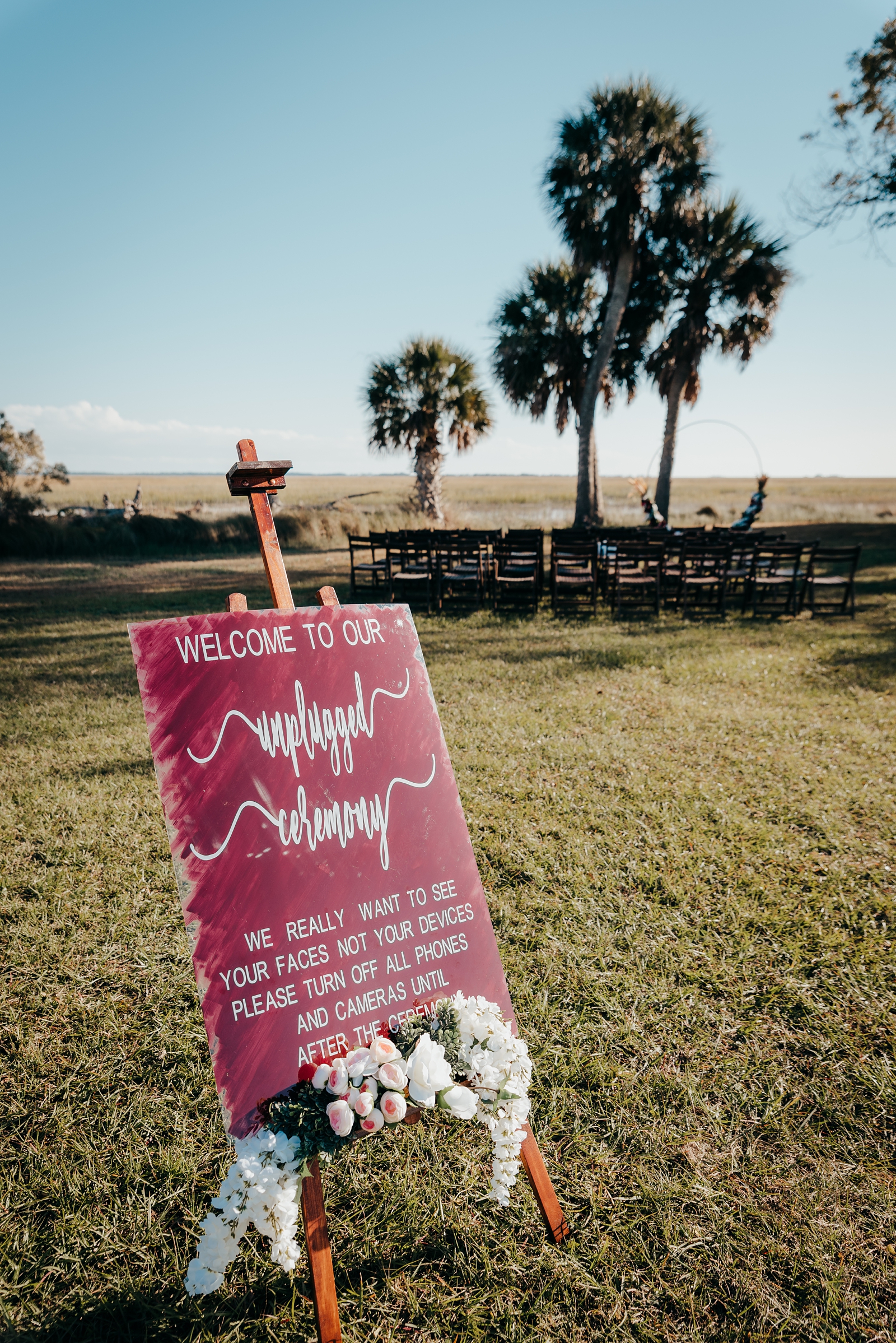 Unplugged Ceremony sign