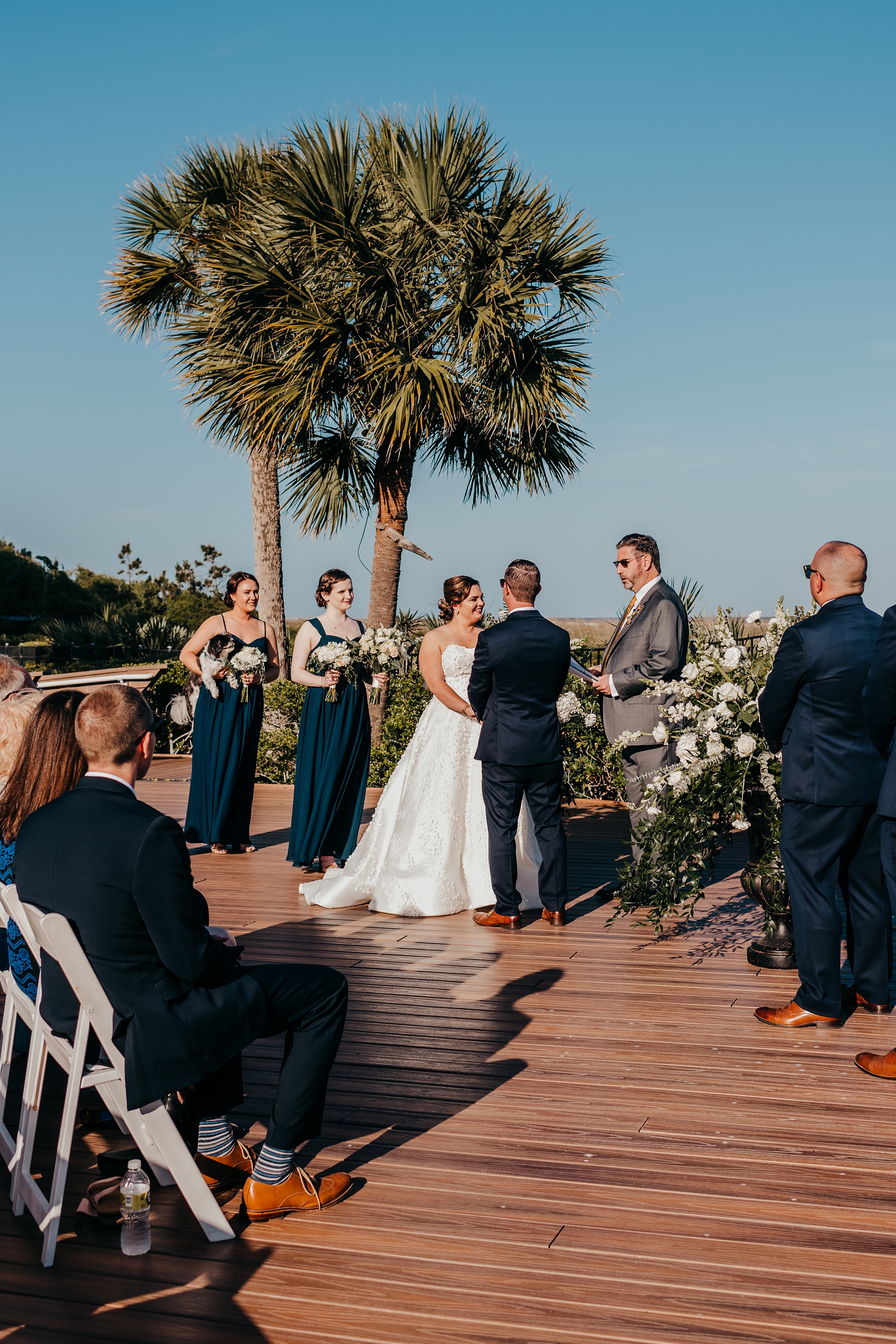 Outdoor wedding ceremony in Hilton Head