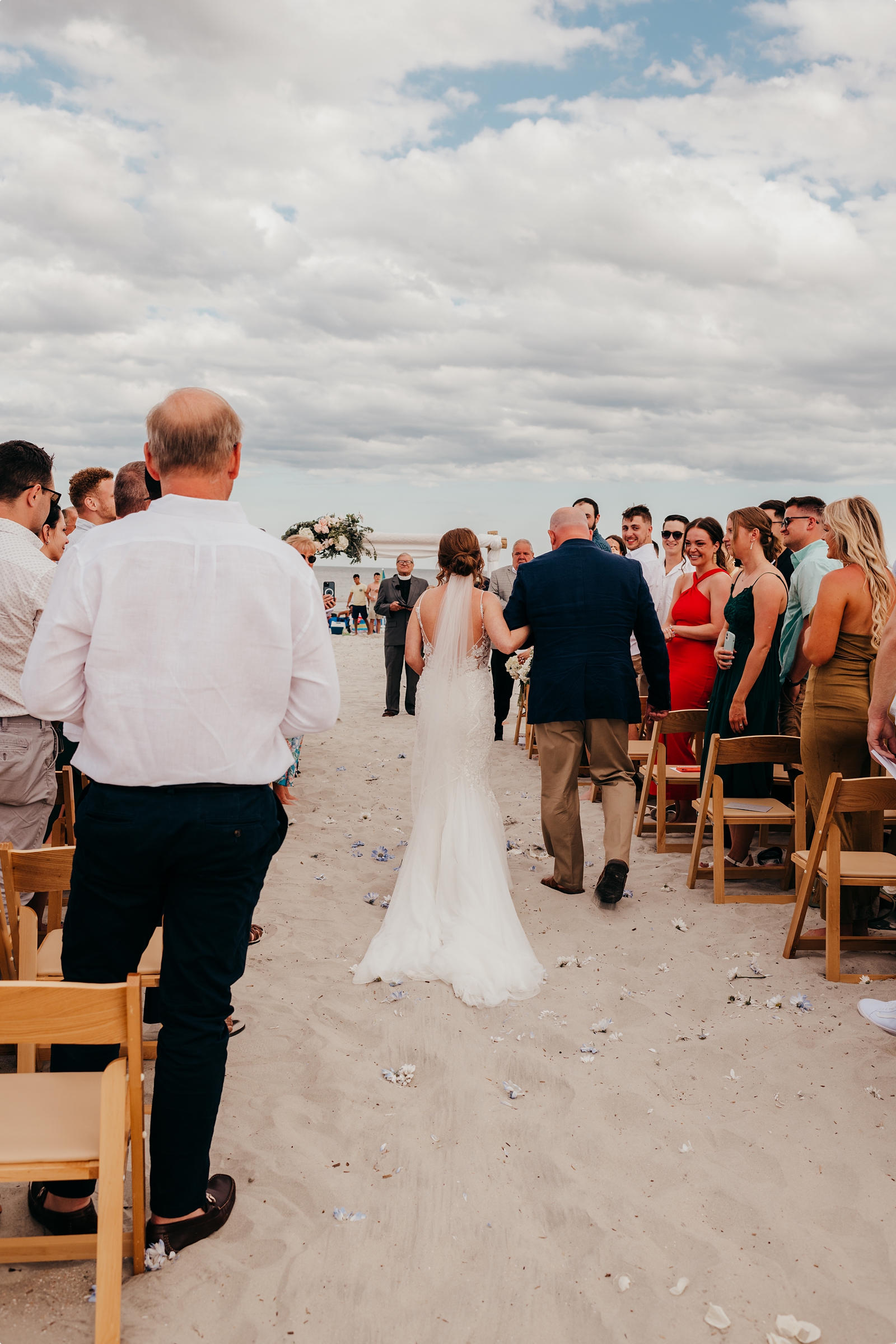 Wedding ceremony at Beach House Resort Hilton Head