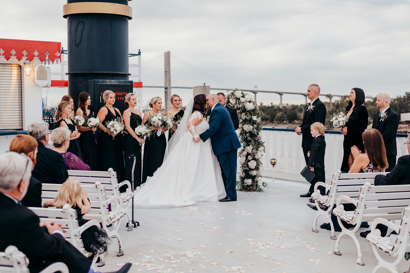Savannah Riverboat Cruise Wedding ceremony