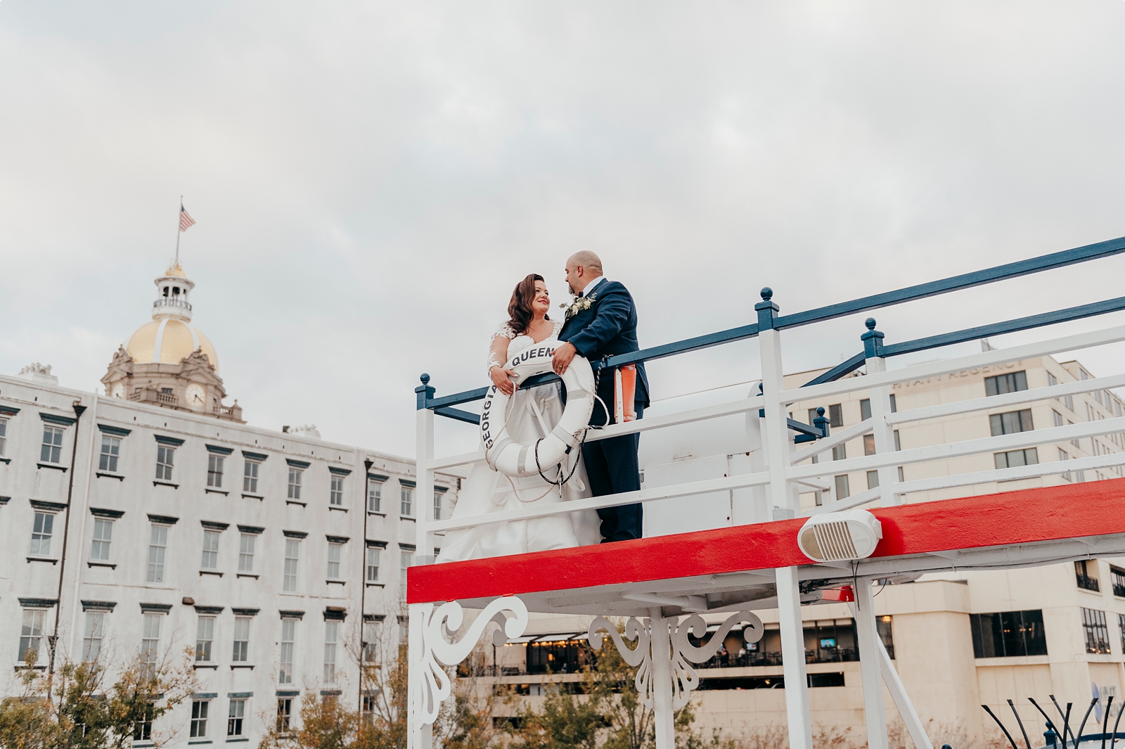 Savannah Riverboat Cruise Wedding photos