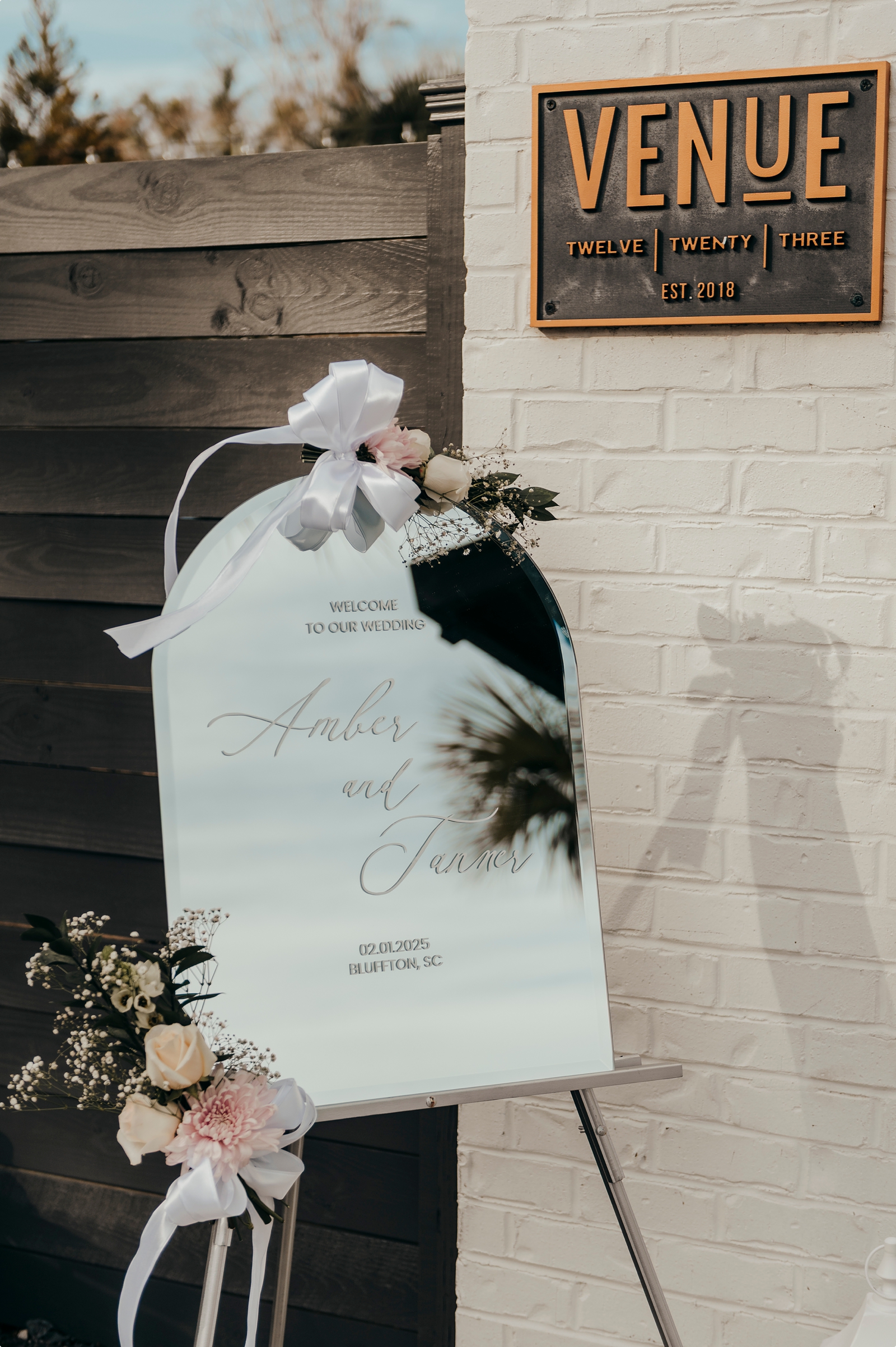 welcome mirror for wedding