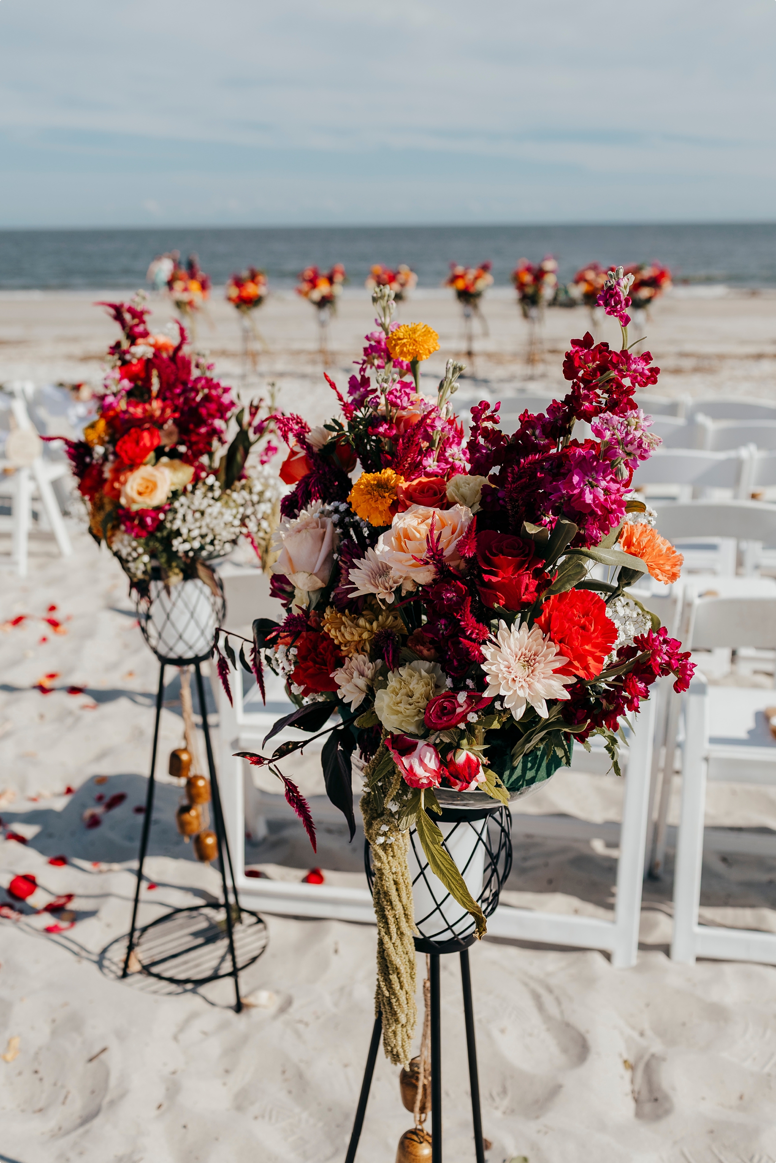 Westin Hilton Head Wedding beach ceremony set up