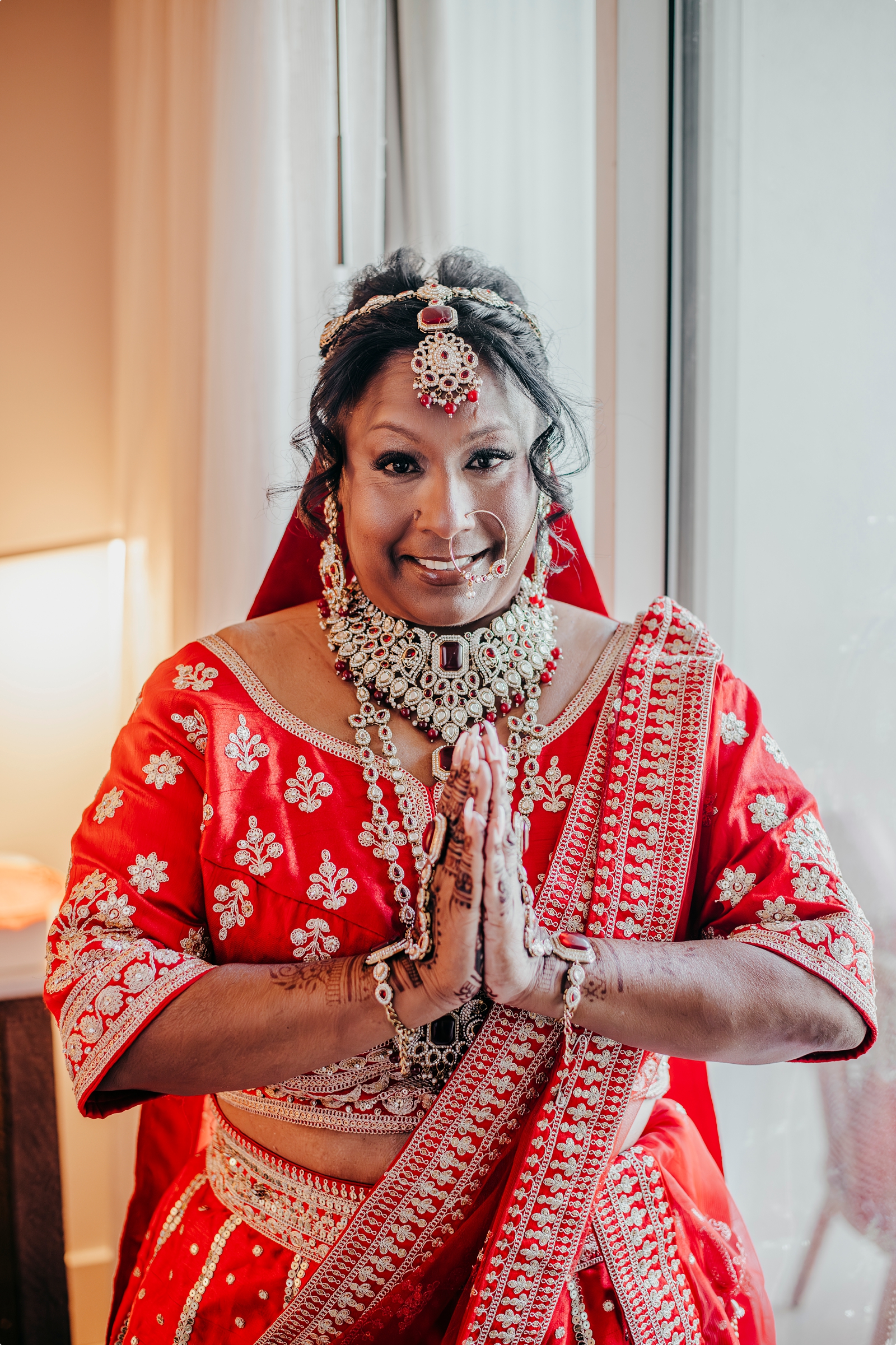 bride getting ready for her Westin Hilton Head Wedding